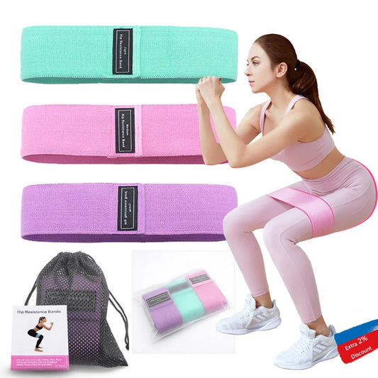 1/2/3PCS/Lot Fitness Rubber Band Elastic Yoga Resistance Bands Set Hip Circle Expander Gym Fitness Equipment Women Home Exercise