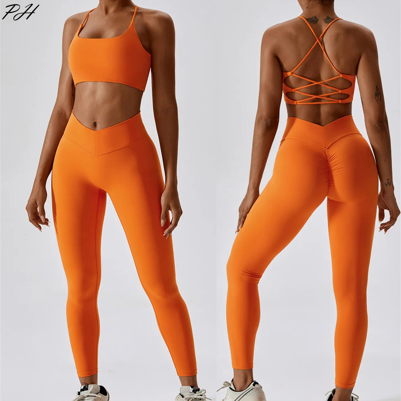 Women's Tracksuit Seamless Yoga Set 2PCS Workout Sportswear Gym Clothing High Waist Leggings Fitness Sports Suits Sexy Solid Set